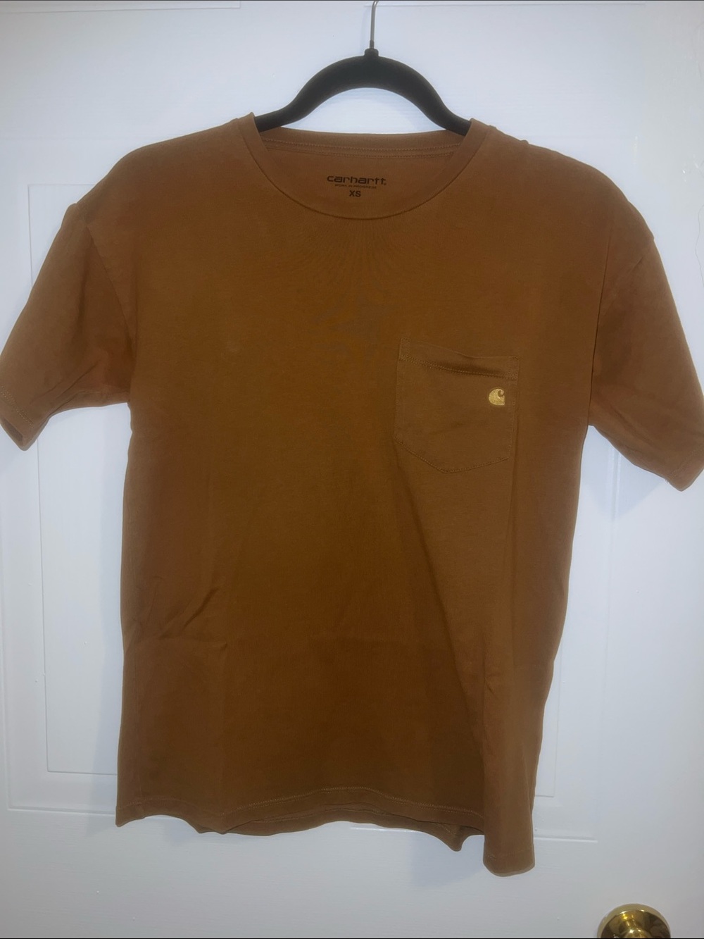Carhartt Men's Short Sleeve Pocket Tee in Brown